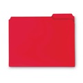 File Folders | Smead 10501 0.75 in. Expansion Top Tab Poly Colored File Folders - Red/Letter Size (24/Box) image number 0