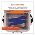 Safety & First Aid | Ergodyne 12307 Chill-Its 6700 One Size Fits Most Cooling Bandana Polymer Tie Headband - Solid Blue image number 2