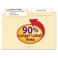 File Folders | Smead 15395 1/3-Cut Tabs Assorted Legal Size 0.75 in. Expansion SuperTab Reinforced Guide Height Top Tab Folders - Manila (100/Box) image number 3
