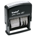 Just Launched | Trodat 4817 Printy Economy 2 in. x 0.38 in. Self-Inking 12-Message Date Stamp - Black image number 0