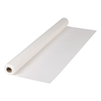 PRODUCTS | Hoffmaster 114000 40 in. x 300 ft. Plastic Roll Tablecover - White (1/Carton)