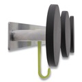 Wall Racks & Hooks | Alba PMS3P 20 lb Capacity Over the Door 3-Peg Coat Hook - Black image number 3