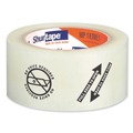 Tapes | Duck 242762 2.08 in. x 110 yds. 3 in. Core Folded Edge Tape - Clear (6/Pack) image number 2
