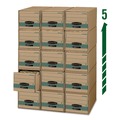 Boxes & Bins | Bankers Box 1231101 14 in. x 25.5 in. x 11.5 in. STOR/DRAWER STEEL PLUS Letter Storage Drawers - Kraft/Green (6/Carton) image number 1