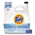 Cleaning & Janitorial Supplies | Tide 80762802 Free and Gentle 132 oz HE Compatible Liquid Laundry Detergent (4/Carton) image number 3