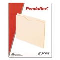 File Jackets & Sleeves | Pendaflex 22200EE 2 in. Expansion 2-Ply Letter Size Reinforced File Jackets - Manila (50/Box) image number 3
