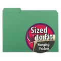 File Folders | Smead 10247 1/3-Cut Tabs Assorted Letter Size 0.75 in. Expansion Interior File Folders - Green (100/Box) image number 2