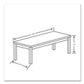 Coffee & Accent Tables | HON H80191.LKI1LKI1 80000 Series Laminate Rectangular 48 in. x 20 in. x 16 in. Occasional Coffee Table - Kingswood Walnut image number 3