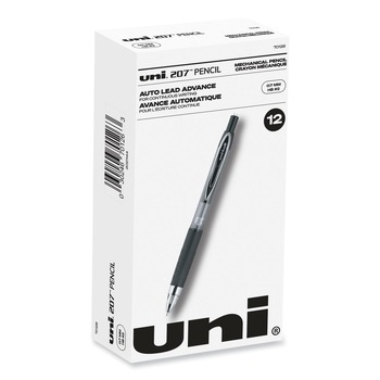 PENCILS | uni-ball 70126 207 0.7 mm Mechanical Pencil - Black Lead/Black Barrel (1-Dozen)