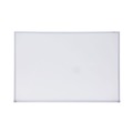 White Boards | Universal UNV43623 36 in. x 24 in. Melamine Dry Erase Board with Anodized Aluminum Frame - White Surface image number 0