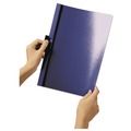 Report Covers & Pocket Folders | Durable 220401 DuraClip 8.5 in. x 11 in. Clip Fastener Report Cover - Clear/Black (5/Pack) image number 3