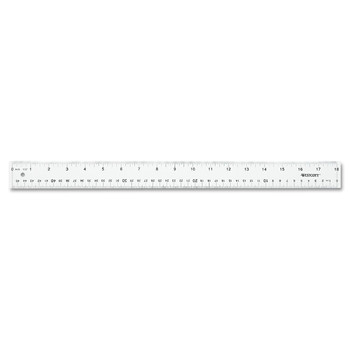 Westcott 10564 18 in. Long Standard/Metric Flexible Acrylic Ruler - Clear