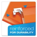 File Folders | Pendaflex 04152 1/5 ORA 1/5-Cut Tabs Colored Reinforced Hanging Letter Folders - Orange (25/Box) image number 1
