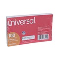 Flash Cards | Universal UNV47210EE 3 in. x 5 in. Ruled Index Cards - White (100/Pack) image number 1