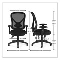 Office Chairs | Alera ALEAS42M14 15 in. - 18.82 in. Seat Height Aeson Series Multifunction Task Chair Supports Up to 275 lbs. - Black image number 7