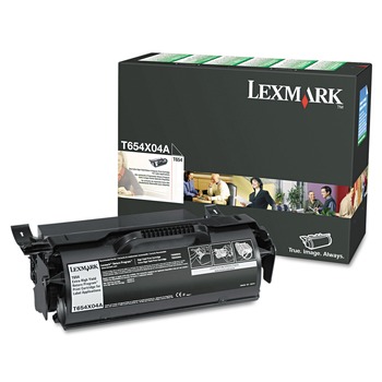 INK AND TONER | Lexmark T654X04A Return Program 36,000 Page-Yield Extra High-Yield Toner - Black