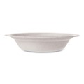 Bowls and Plates | Vegware WHBRG-12B 12 oz. Molded Fiber Compostable Sugarcane Tableware Bowl - White (1000/Carton) image number 0