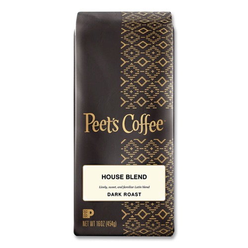 Coffee | Peet's Coffee & Tea 501619 1 lb. Bag House Blend Ground Bulk Coffee image number 0
