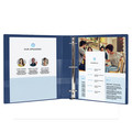 Binders | Avery 79809 3 One Touch EZD Rings 1 in. Capacity 11 in. x 8.5 in. Heavy-Duty View Binder with DuraHinge - Navy Blue image number 2