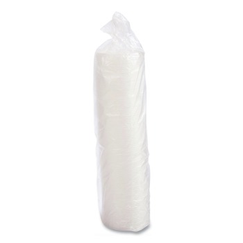 Dart 12SL 6 oz. to 14 oz. Plastic Lids for Foam Cups/Bowls/Containers - Translucent (1000/Carton)