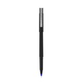Pens | uni-ball 60153 0.5 mm Stick Roller Ball Pen - Blue Ink/Black/Blue Barrel/Extra-Fine (1-Dozen) image number 1