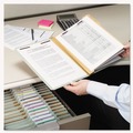 File Folders | Smead 14091 8 SafeSHIELD Fasteners 2/5-Cut Tabs 3 Dividers Letter Size Pressboard Classification Folders - Gray-Green (10/Box) image number 6