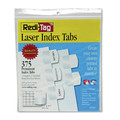 Dividers & Tabs | Redi-Tag B39017 1.13 in. Wide 1/5-Cut Laser Printable Index Tabs - White (375/Pack) image number 0