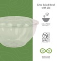  | Eco-Products EP-SB32 32 oz. Renewable and Compostable Salad Bowls with Lids (150/Carton) image number 6
