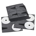 File Folders | Vaultz VZ01401 8 Disc Capacity Two-Sided CD Refill Pages for Three-Ring Binder - Clear/Black (25/Pack) image number 2