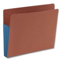 File Folders | Smead 73679 Fully Lined 6.5 in. High Gussets 3.5 in. Expansion Letter Size Redrope Drop-Front End Tab File Pockets - Blue (10/Box) image number 2