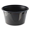 Food Trays, Containers, and Lids | Fabri-Kal 000000000009505145 4 oz. Plastic Portion Cups - Black (20/Carton) image number 1
