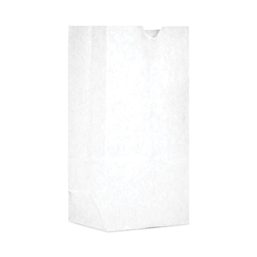 Food Service | Ross & Wallace Paper Products 05007500BX 7.5 in. x 10.5 in. #30 Size Grocery Paper Bags - White (500/Carton) image number 0