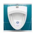 Odor Control | Boardwalk TBSP012I072M332143000 Green Apple Fragrance Urinal Screen with Non-Para Cleaner Block (12/Box) image number 6