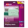 Just Launched | Avery 08663 2 in. x 4 in. Easy Peel Mailing Labels with Sure Feed Technology - Clear (10/Sheet, 25 Sheets/Pack) image number 0
