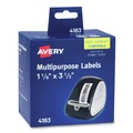 Labels | Avery 4183 3.5 in. x 1.3 in. Multipurpose Thermal Labels - White (1-Box) image number 0
