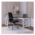Office Desks & Workstations | Alera ALEWSF5959GY 58.27 in. x 58.27 in. x 29.53 in. L-Shaped Farmhouse Desk - Gray/White image number 7