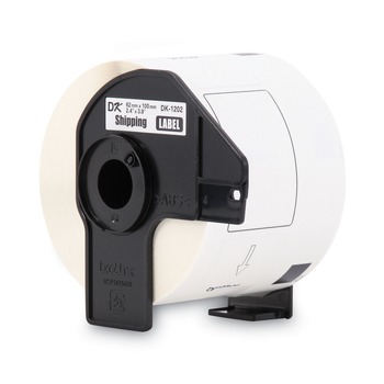 Brother DK1202 2.4 in. x 3.9 in. Die-Cut Shipping Labels - White (1-Roll)