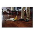 Mops | Rubbermaid Commercial FGH126000000 Invader 60 in. Aluminum Side-Gate Wet-Mop Handle - Gray/Yellow image number 4