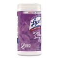 Hand Wipes | LYSOL Brand 19200-56264 Disinfecting Wipes, 1-Ply, 7 x 7.25, Lavender and Cotton Blossom, White, 80 Wipes/Canister, 6 Canisters/Carton image number 3