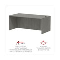 Office Desks & Workstations | Alera ALEVA217236GY 71 in. x 35.5 in. x 29.63 in. Valencia Series Straight Front Desk Shell - Gray image number 10