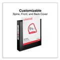 Binders | Universal UNV20743 11 in. x 8.5 in. 1.5 in. Capacity 3 Rings Slant D-Ring View Binder - Black image number 5