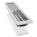 Desk Shelves | Deflecto RFILT4/12 4 in. x 12 in. x 0.1 in. Electrostatic Register Filter - White (12/Pack) image number 4