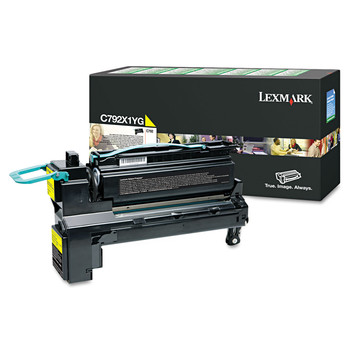 INK AND TONER | Lexmark C792X1YG C792X1YG 20,000 Page-Yield Return Program Extra High-Yield Toner - Yellow