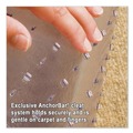 Office Chair Mats | ES Robbins 128173 45 x 53 EverLife Moderate Use Rectangular Chair Mat with Lip for Low Pile Carpet - Clear image number 2