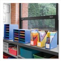 Office Filing Cabinets & Shelves | Bankers Box 3381901 4.25 in. x 11.38 in. x 12.88 in. Extra-Wide Cardboard Magazine File - Assorted (6/Pack) image number 2