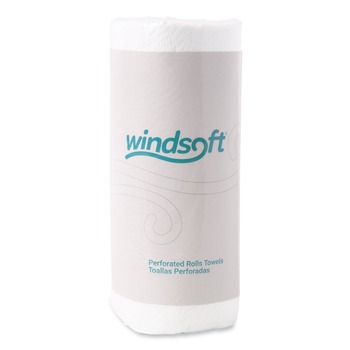  | Windsoft WIN1220RL 11 in. x 8.8 in. 2-Ply Kitchen Roll Towels - White (1 Roll)