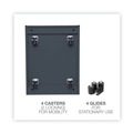 Just Launched | Alera ALEPABBFCH 14.96 in. x 19.29 in. x 27.75 in. 3-Drawers: Box/Box/File Legal/Letter Left or Right File Pedestal - Charcoal image number 7