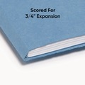 File Folders | Smead 12040 0.75 in. Expansion Top Tab Colored 2-Fastener Folders - Letter Size/Blue Exterior (50/Box) image number 6