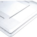 Food Trays, Containers, and Lids | Carlisle 1062707 18 in. x 26 in. x 1.28 in. StorPlus Polycarbonate Food Storage Container Lid - Clear image number 3