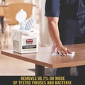 Cleaning Cloths | Rubbermaid Commercial HYGEN 2134283 12 x 12 Disposable Microfiber Cleaning Cloths - Blue/White Stripes (600/Carton) image number 5